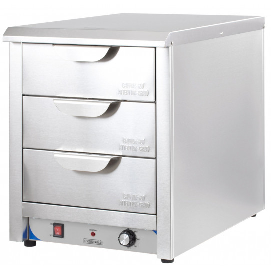 Tiroirs chauffants 40°C à 80°C avec 3 bacs GN1/1 amovibles CTC3 Casselin