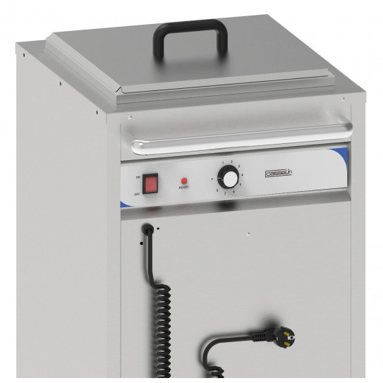 Détail chariot chauffe-assiettes niveau constant CCHCANC Casselin