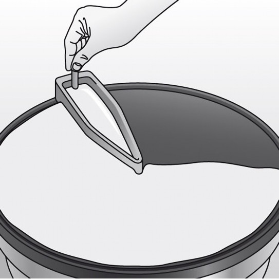 AKE84 Kit étalement Easy Crep étaleur triangle inox Krampouz pour crêpière fonte diamètre Ø 40 cm