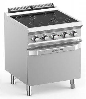 Fourneau 4 plaques de cuisson vitrocéramique sur four DOMINA PRO 700 VC77FE MBM