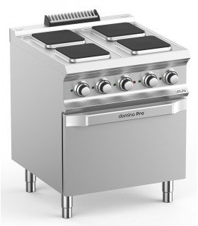 Fourneau 4 plaques carrées sur four DOMINA PRO 700 PQ77FE MBM