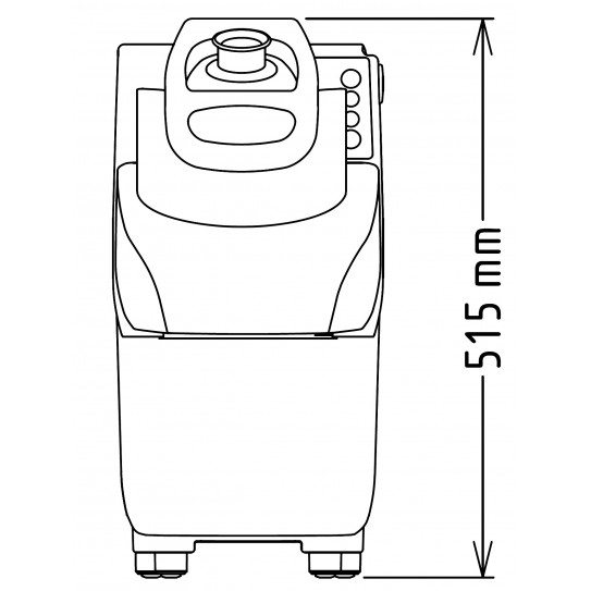 Dimensions hauteur TRS Dito Sama schéma face avant