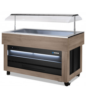 Self buffet chaud +30 +90°C inox SCAIOLA BREAKFAST CALDA DELUXE