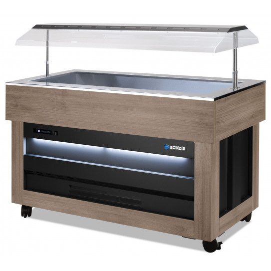Self buffet chaud +30 +90°C inox SCAIOLA BREAKFAST CALDA DELUXE