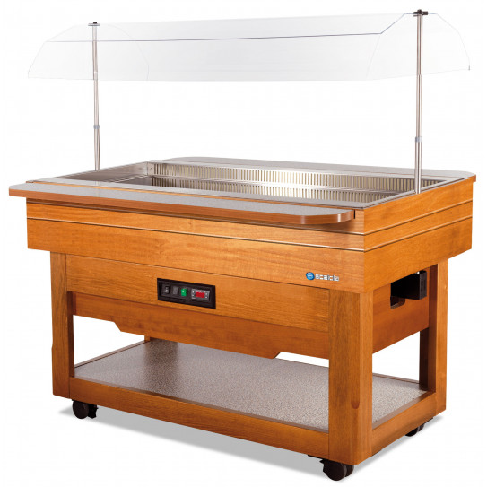 Self buffet froid en bois SCAIOLA BREAKFAST