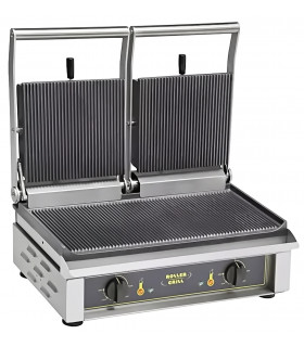 Contact Grill Panini double fonte Rainurée 4 kW Triphasé 380V - MAJESTIC ROLLER GRILL