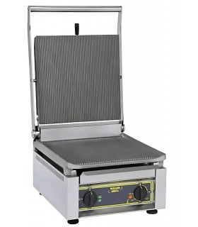 Contact Grill Panini XL fonte Rainuré 3,6 kW Monophasé 230V - PANINI XL B ROLLER GRILL