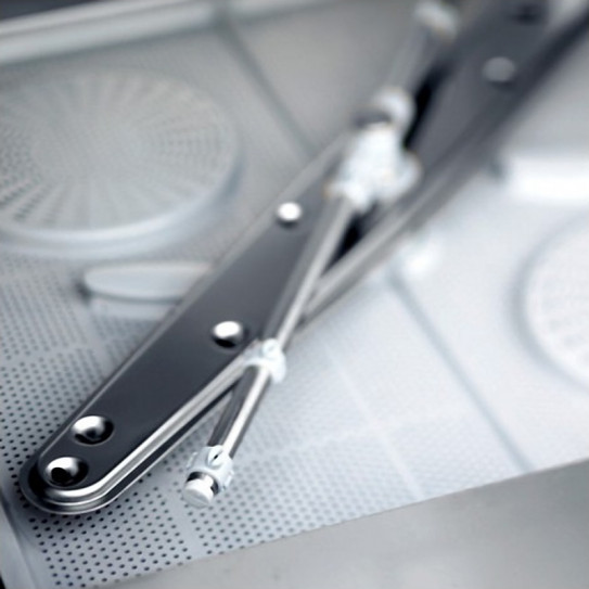 Détail bras de lavage inférieur inox lave-vaisselle 50x50 STEEL360APV2 STEELTECH COLGED NOSEM