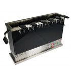 Cuiseur à œufs sofracolor noir et inox 6 paniers Sofraca 25002N