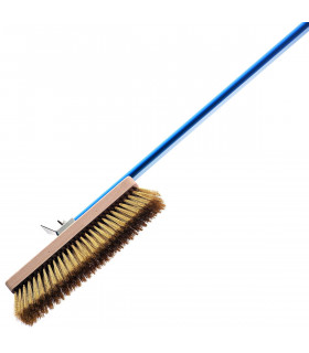 Brosse professionnelle à crin de laiton et grattoir en acier inoxydable + Manche 1,50m  AC-SP2 GI-METAL