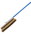 Brosse orientable à crin laiton et grattoir inox GI.METAL AC-SP2