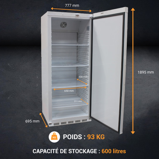 Dimensions armoire réfrigérée blanche 600L AW-RC600 L2G