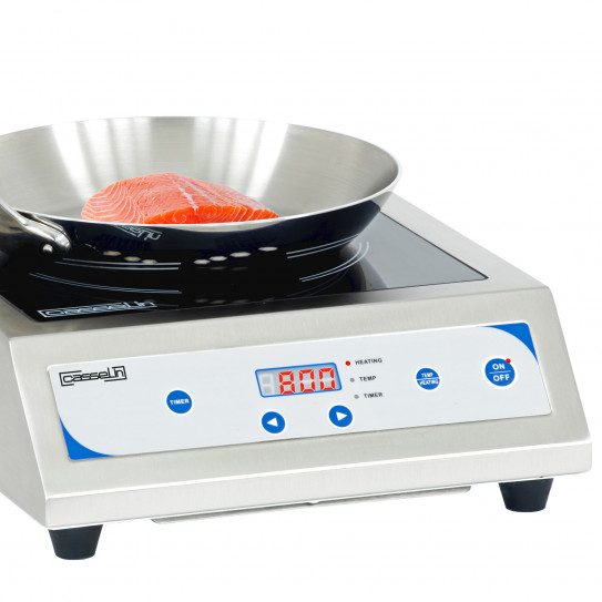 Détail panneau de commande plaque à induction 3500 W Mono 230 V CPAI350A Casselin