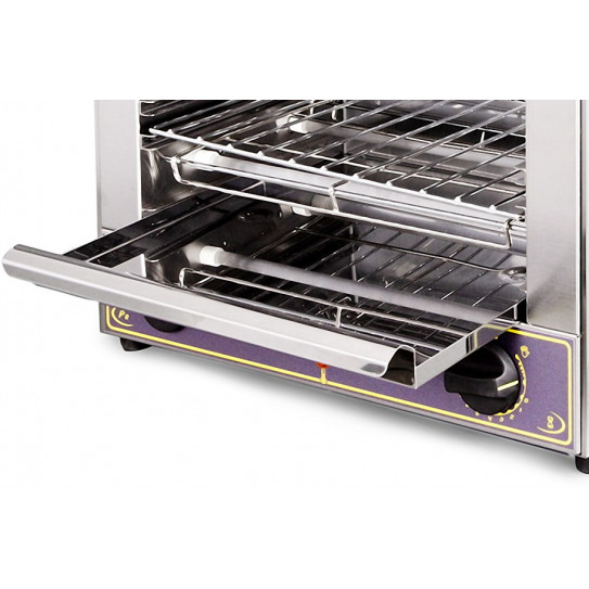 Tiroir ramasse miette toaster quartz infrarouges 1 niveau 2kW - BAR 1000 ROLLER GRILL