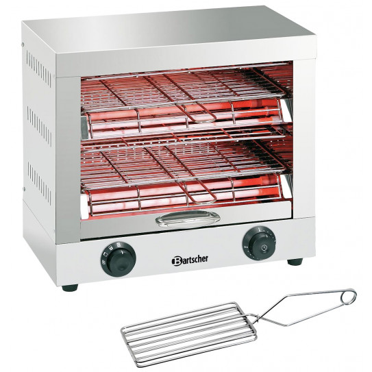 Toaster quartz infrarouges 2 niveaux 3kW et Pince Toast incluse - A151600 Bartscher