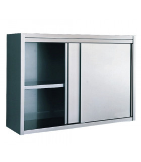 Armoire murale suspendue inox 1000 mm portes coulissantes L1000 x P400 x H600 mm - ASF/104 Bertrand Manufacturer