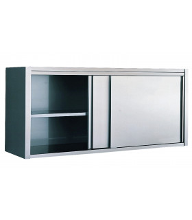 Armoire murale suspendue inox 1600 mm portes coulissantes L1600 x P400 x H600 mm - ASF/164 Bertrand Manufacturer
