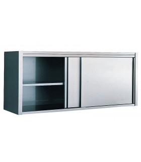 Armoire murale suspendue inox 1800 mm portes coulissantes L1800 x P400 x H600 mm - ASF/184 Bertrand Manufacturer