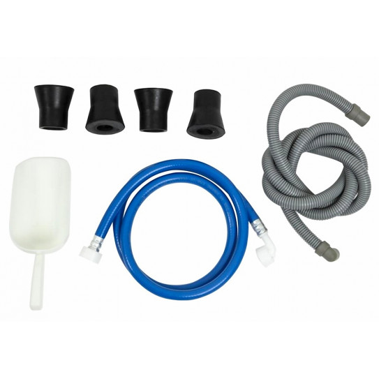 Machine à glaçons pro 20kg/24 h pelle, pieds 60mm, tuyau alimentation et évacuation eau T316 POLAR