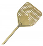 Pelle à pizza GOLD tête rectangulaire perforée 33 cm Manche 120 cm G-32RF/120 et G-32RFX/120 GI-METAL
