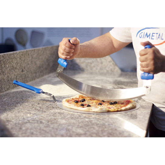 Demi-lune lame découpe pizza Mezzaluna GI-METAL AC-MZP