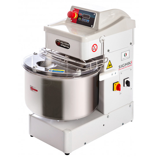 Pétrin spirale TAURO 22 2V M tête fixe 2 Vitesses Monophasé SIGMA. Nouvelle version à commande digitale