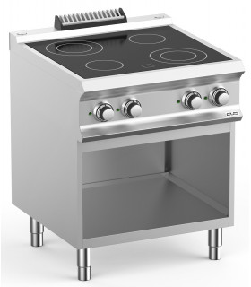 Fourneau 4 plaques de cuisson vitrocéramique sur baie libre DOMINA PRO 700 VC77A MBM