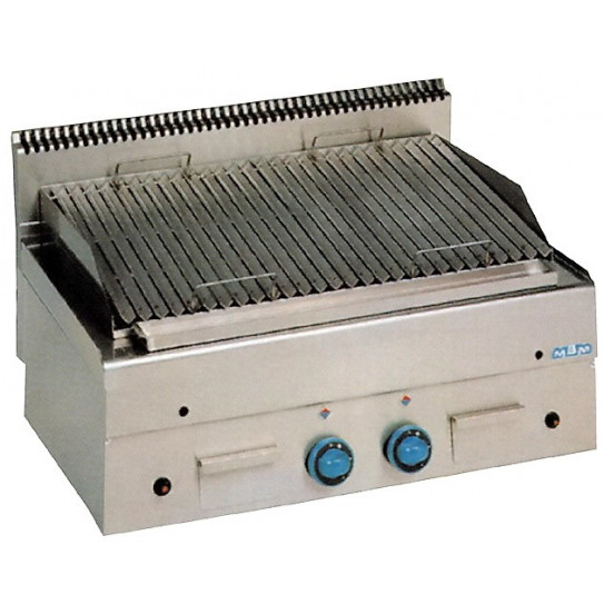 GPL86 MBM Grill charcoal gaz pierres volcanique grille inox viande surface utile 75x46 GPL86 MBM Grill charcoal gaz pierres volcanique grille inox viande surface utile 75x46