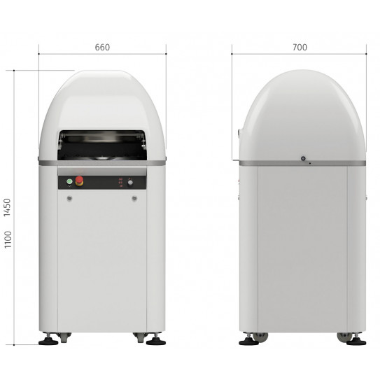 Dimensions Vitella Diviseuse Bouleuse automatique 15 divisions de 150g à 350g - SPA A 15