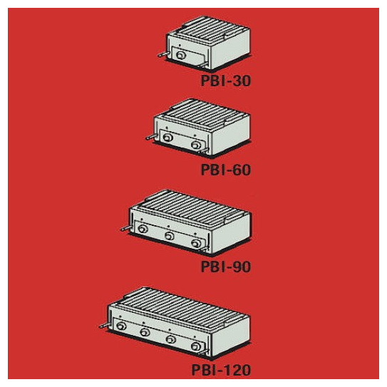 PBI-30-60-90-120 divers modèles Grill Charcoal Parrillas gaz Mainho inox pierres volcaniques