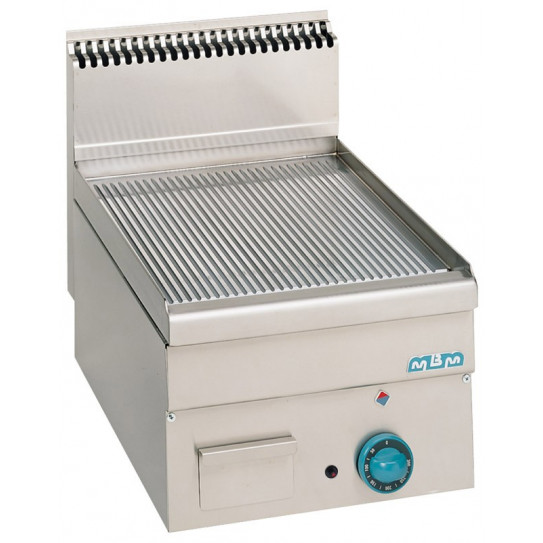 GFT46R MBM Plaque à snacker gaz rainurée acier - Surface utile 350x500mm - 5,1kW GFT46R MBM Plaque à snacker gaz rainurée acier - Surface utile 350x500mm - 5,1kW