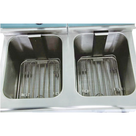 Résistances et grilles de protections cuves de friteuse électrique double 2x8L avec vidange Casselin CFEV82
