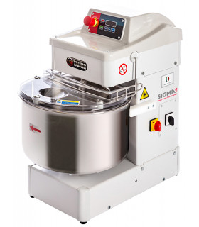 Pétrin spirale TAURO 22 2V M tête fixe 2 Vitesses Monophasé SIGMA. Nouvelle version à commande digitale