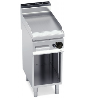 Gas fry top 6,9 kW smooth steel plate 40x70xH90cm BERTO'S G7FL4M