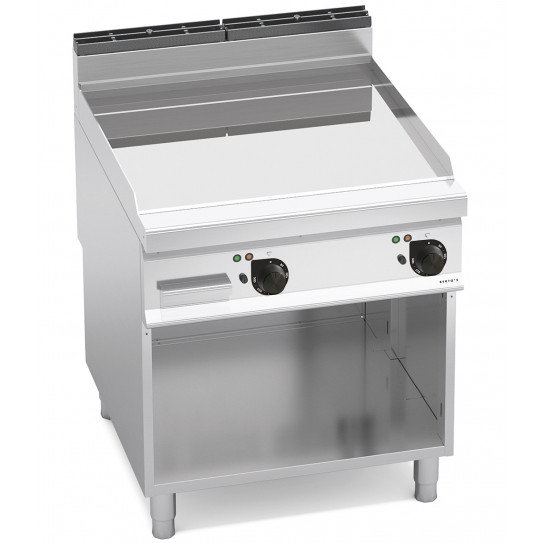 Plaque grillade électrique 11,4kW acier compound inox lisse 80x90x90 BERTO'S E9FL8M-2/CPD - 20402900