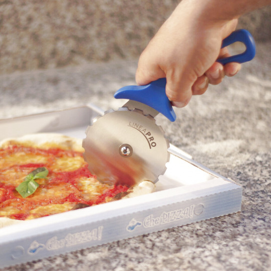 Stainless Steel pre-cutting Pizza Cutter 4" professional GI-METAL AC-ROP7