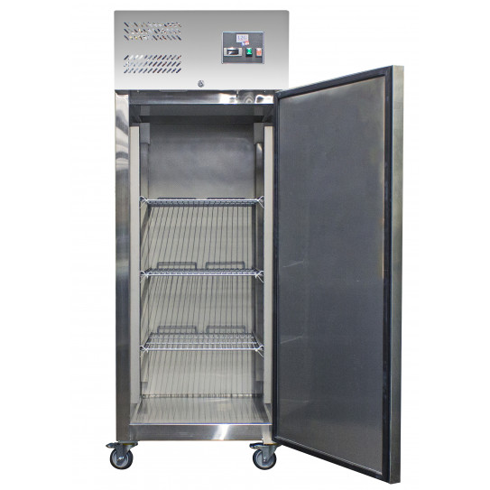 Armoire froide réfrigérée positive tropicalisée 650L GN2/1 -2ºC/+8ºC - 1 porte ouverte inox GN650TN - L2G