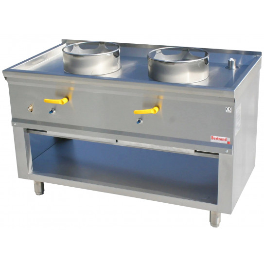 Feu chinois 2 brûleurs asiatiques wok - C2L ASIA I Bertrand Manufacturer Teknolam