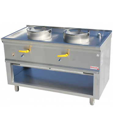 Wok feu chinois 2 brûleurs en ligne ASIA1 C2L BERTRAND