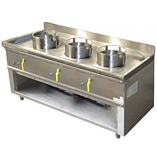 Feu chinois 3 brûleurs asiatiques wok - C3L ASIA I Bertrand Manufacturer Teknolam