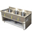 Wok feu chinois 3 brûleurs en ligne ASIA1 C3L BERTRAND