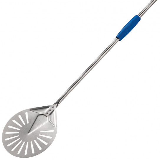 Take-out Small pizza Peel round perforated head Ø 20cm 8'' Azzurra I-20F/150 and I-20FS/150 GI.METAL