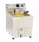 Friteuse électrique professionnelle cuve 8L avec vidange Casselin CFEV8