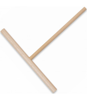 Round T crepe spreader 18 cm in beech ART18 Krampouz