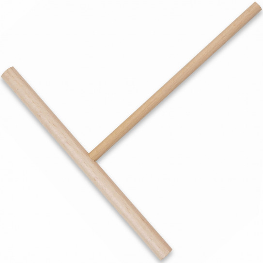 Round T crepe spreader 18 cm in beech ART18 Krampouz