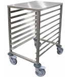 Échelle pâtissière basse inox monobloc soudée 600x400  10 niveaux Entrée 400 - SCHB6040-10 - L2G