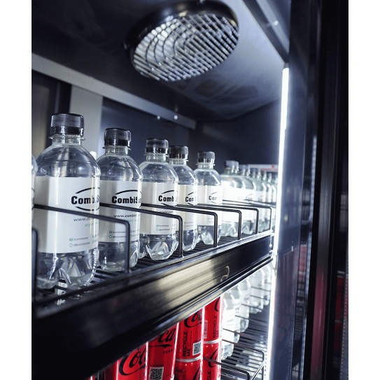 Vitrine réfrigérée murale 188cm 3 portes vitrées sur roulettes 7526.0110 Combisteel