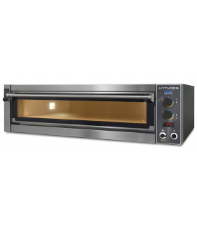 Pizza electric oven 6 pizza ANTARES fully refractory chamber and mechanical control, E6 TOP 7.8 kW GAM