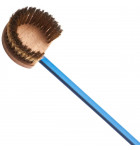 Round swivel brass bristles and ss scraper pizza oven bross + 1.50m handle AC-SPT/150 GI-METAL
