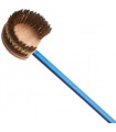 Round swivel brass bristles and ss scraper pizza oven bross GI.METAL AC-SPT/150